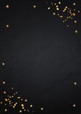 Kerstdiner uitnodiging goudlook confetti 2
