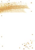 Kerstdiner uitnodiging wit goudlook confetti brush 2