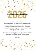 Kerstkaart 2025 Goud letters groot 3