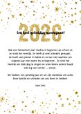 Kerstkaart 2026 Goud letters groot 3