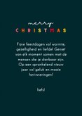 Kerstkaart Amsterdamse kersthuisjes gekleurd 3