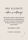 Kerstkaart baby op komst verrassing cadeau lijntekening 3