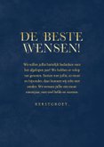 Kerstkaart bedankt donkerblauw met 3 foto's 3