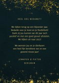 Kerstkaart Bedankt medewerkers met goudspetters 3