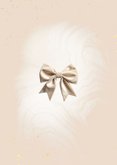 Kerstkaart beige kerstballen strikken bloemen & eucalyptus Achterkant
