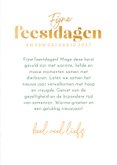 Kerstkaart berg vol dennenbomen  3