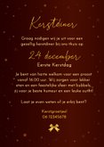Kerstkaart diner strik bestek 3
