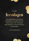 Kerstkaart fotocollage confetti goud feestdagen 3