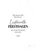 Kerstkaart fotocollage met gouden vlakken liefdevolle dagen 3