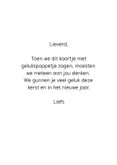 Kerstkaart gelukspoppetje 3