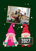 Kerstkaart gnome kabouters bedankt zakelijk fijne feestdagen 2