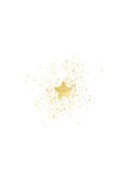 Kerstkaart gouden ster met foto stijlvol Achterkant