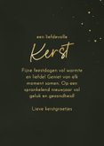 Kerstkaart groen hart hulst met twee foto's goudlook 3