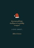 Kerstkaart ho ho ho met foto en leuke illustraties 3