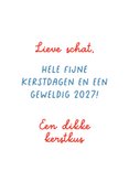 Kerstkaart Hollandse tegel en (vervangbare) plaatsnaam 3