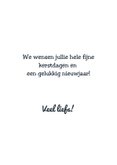 Kerstkaart illustratie zuurstok met kersttakjes 3