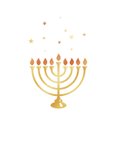 Kerstkaart Joods Chanoeka Sameach kaarsen lichtjes foto 2