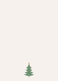 Kerstkaart kalender baby op komst Achterkant