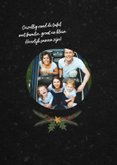 Kerstkaart kerstdiner uitnodiging hip met illustraties 2
