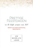 Kerstkaart kerstkrans tekst goudfolie 3