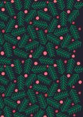 Kerstkaart kersttakken met ballen rechthoek 2