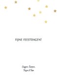 Kerstkaart label sterren 3