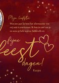 Kerstkaart liefde foto in hart 3