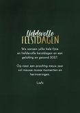 Kerstkaart liefdevolle feestdagen kerstkrans met foto 3