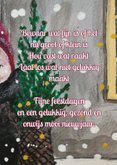 Kerstkaart met een klein kerstmannetje 3