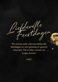 Kerstkaart met foto en geschilderd hart liefdevolle kerst 3