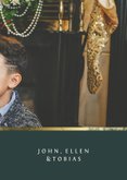 Kerstkaart met foto en gouden accent 3