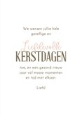 Kerstkaart met fotocollage en gekleurde vlakjes  3