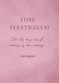 Kerstkaart met hert en takken groen 3