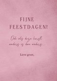 Kerstkaart met hert en takken groen 3