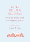 Kerstkaart met huisjes en eigen foto 3