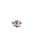 Kerstkaart met tattoo kerstman Achterkant