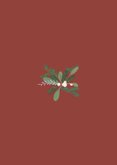 Kerstkaart Peace on Earth illustratie Achterkant