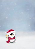 Kerstkaart Pinguïn – Warm Winter Wishes – Winterkaart 2