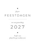 Kerstkaart puur zwart-wit met eigen foto 3