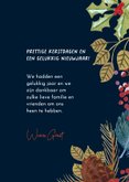 Kerstkaart roodborstjes bij volle maan 3