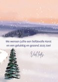 Kerstkaart sneeuwlandschap  3