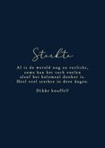 Kerstkaart sterkte tijdens de feestdagen kerstster  3