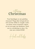 Kerstkaart stijlvol dubbele slinger boom 3