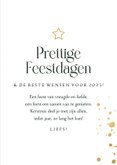 Kerstkaart stijlvol typografisch goudlook sterren foto 3