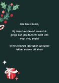 Kerstkaart sushi 2