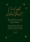 Kerstkaart vrolijk kerstfeest hertje lampjes sneeuw 3