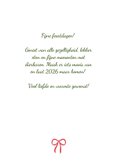 Kerstkaart vrolijke feestdagen kerstwens 3