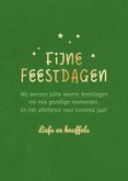 Kerstkaart vrolijke kerstkabouters gnome sterren goud 2027 3