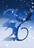 Kerstkaart winterlandschap blauw 2026 2