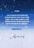 Kerstkaart winterlandschap blauw 2026 3